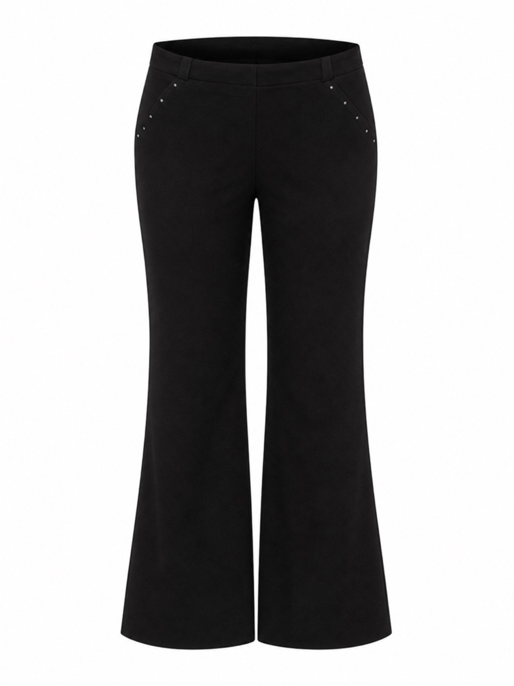 White House Black Market Women’s Black Flare Pants Size 4
012